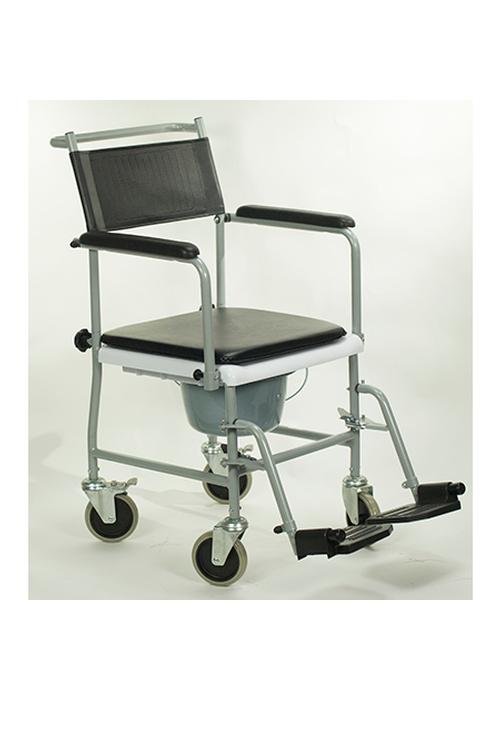 Drop-Arm Transport Chair Commode